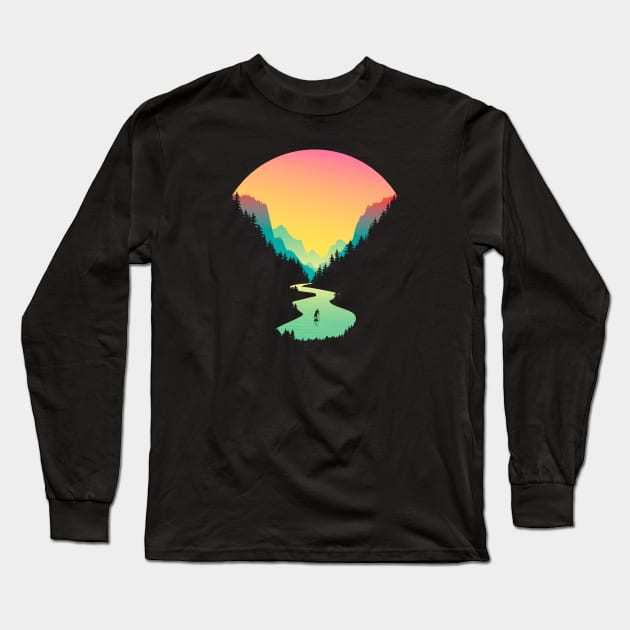 Paddleboard Adventure Long Sleeve T-Shirt by comecuba67